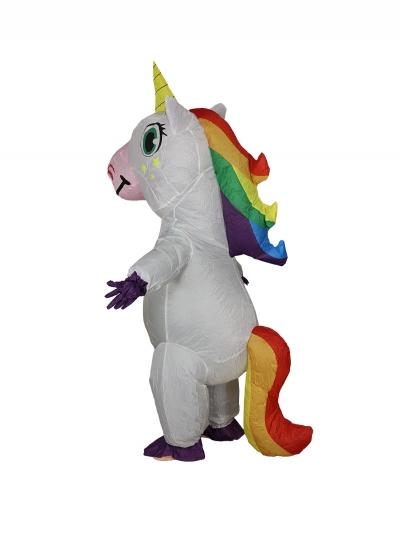 Надувной костюм Единорог, белый-5